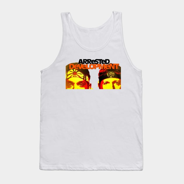 Cobra Kai / Arrested Development Mash-Up Tank Top by Third Quarter Run